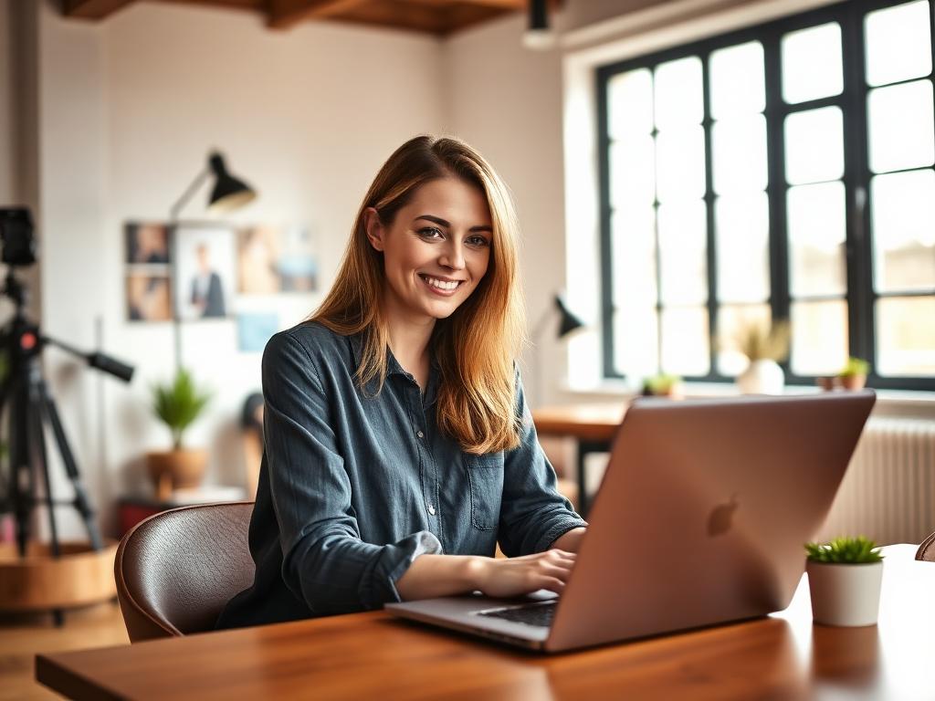 Cheap Websites Bristol — Designer working on laptop in Bristol studio, Smarter Website Pro